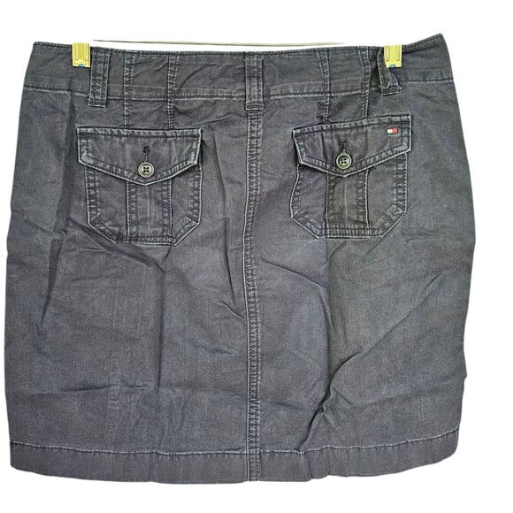 Y2K TOMMY Hilfiger Navy Mini Skirt Size 4 Mini Pencil - Picture 2 of 9